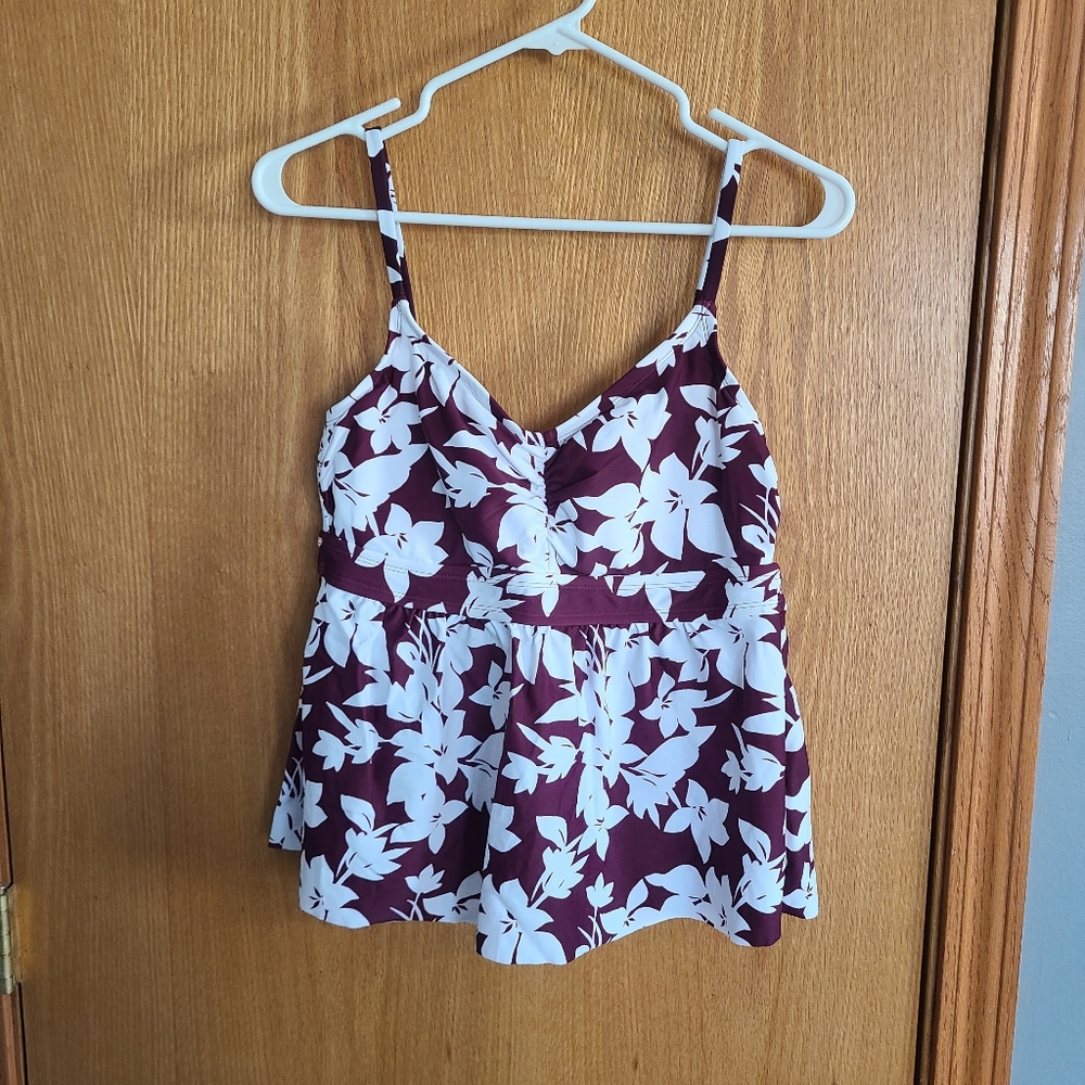 Floral Print Swim Top